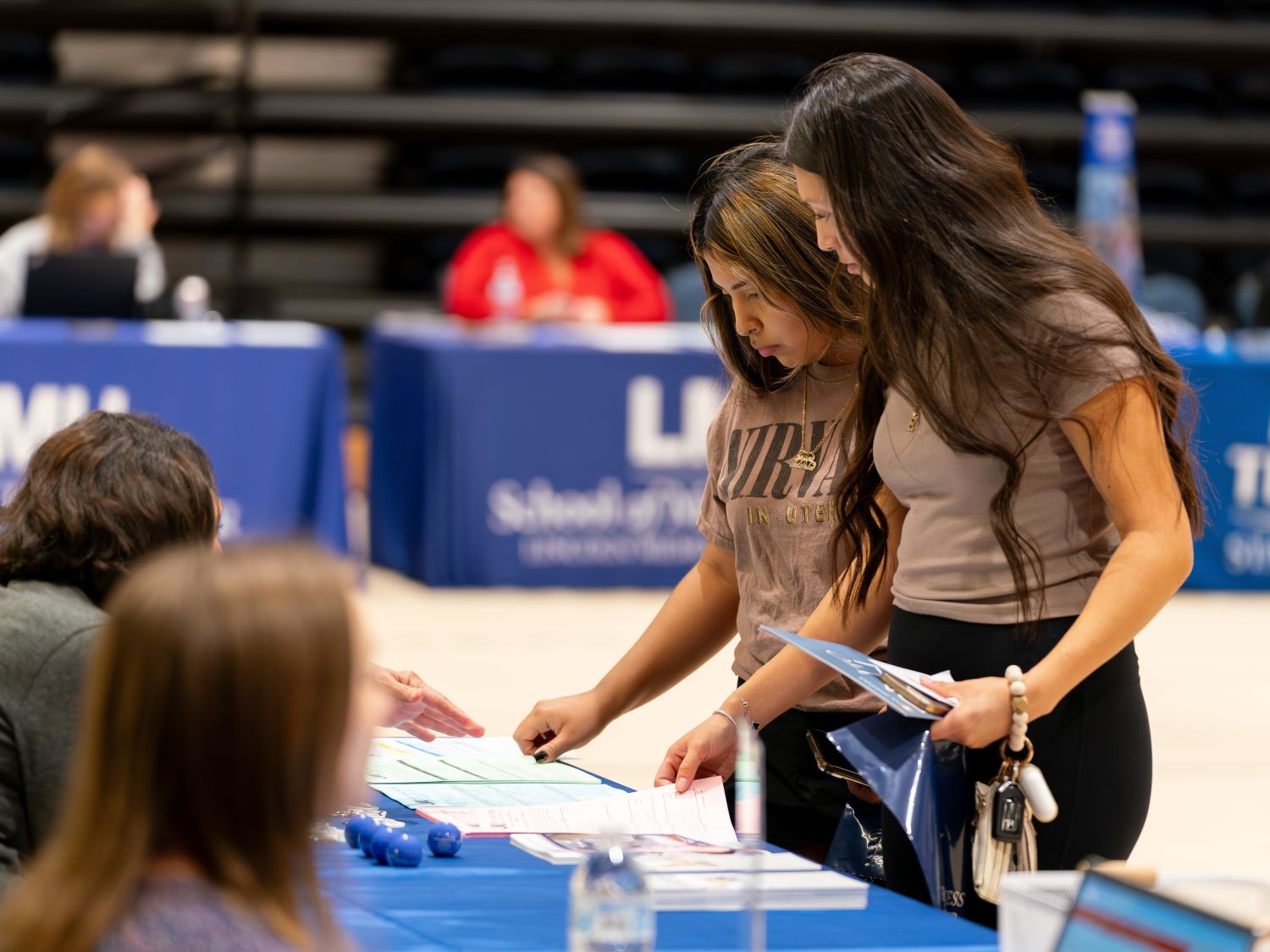 Students at a Transfer Fair Event