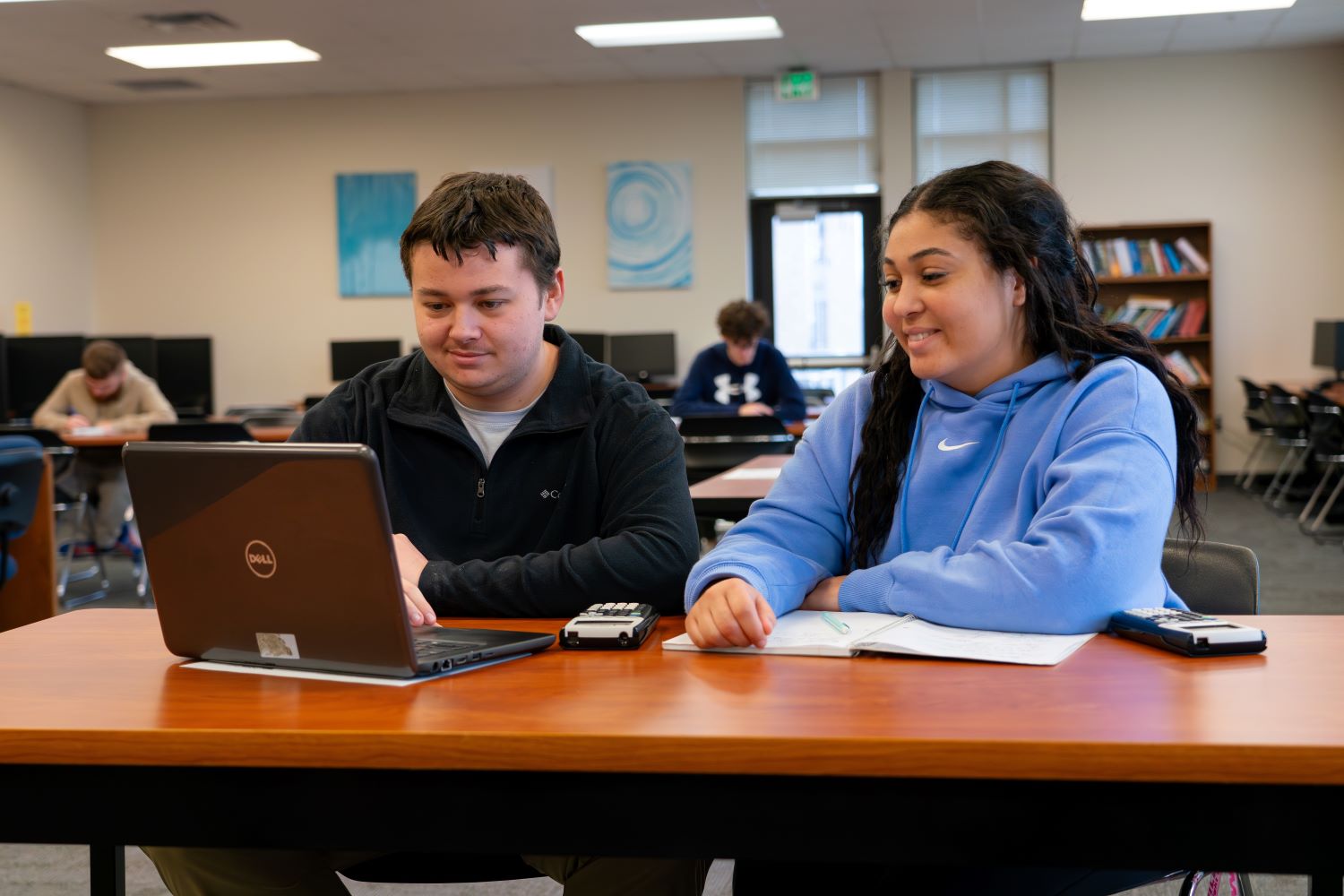Students in the Tutoring Lab