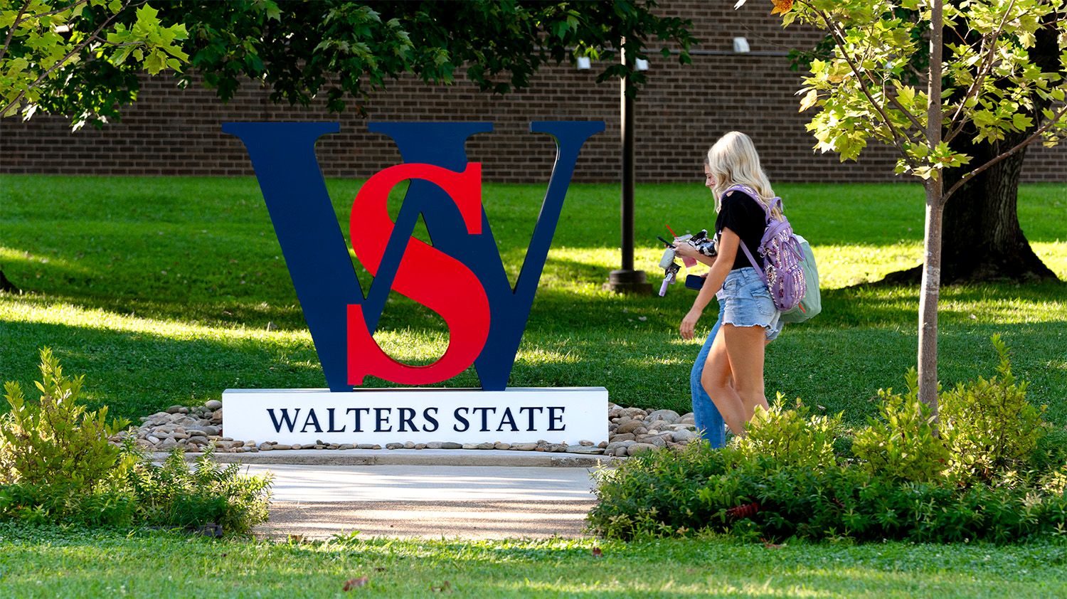 Students on the Walters State Campus