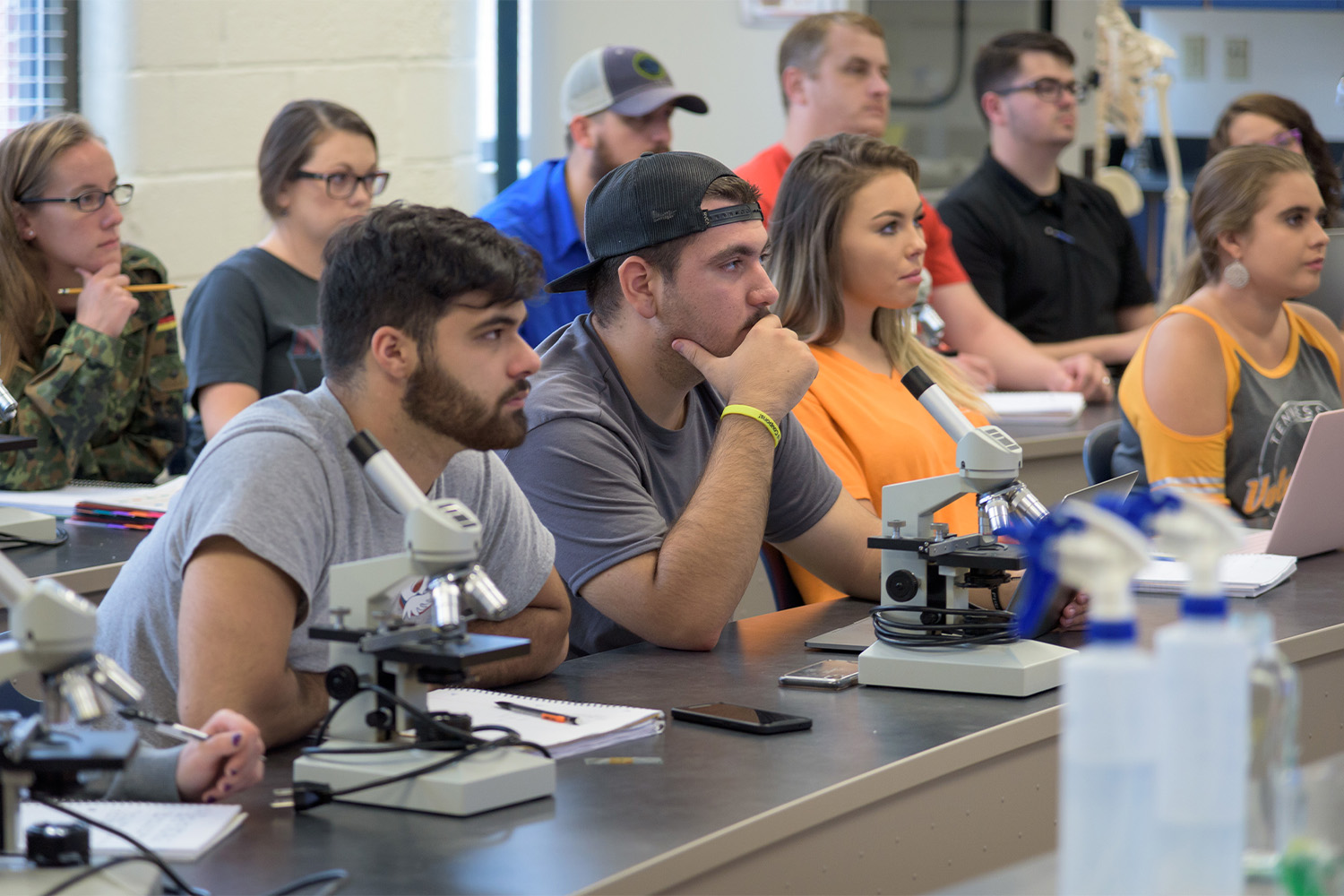 Students in a classroom at Claiborne Campus