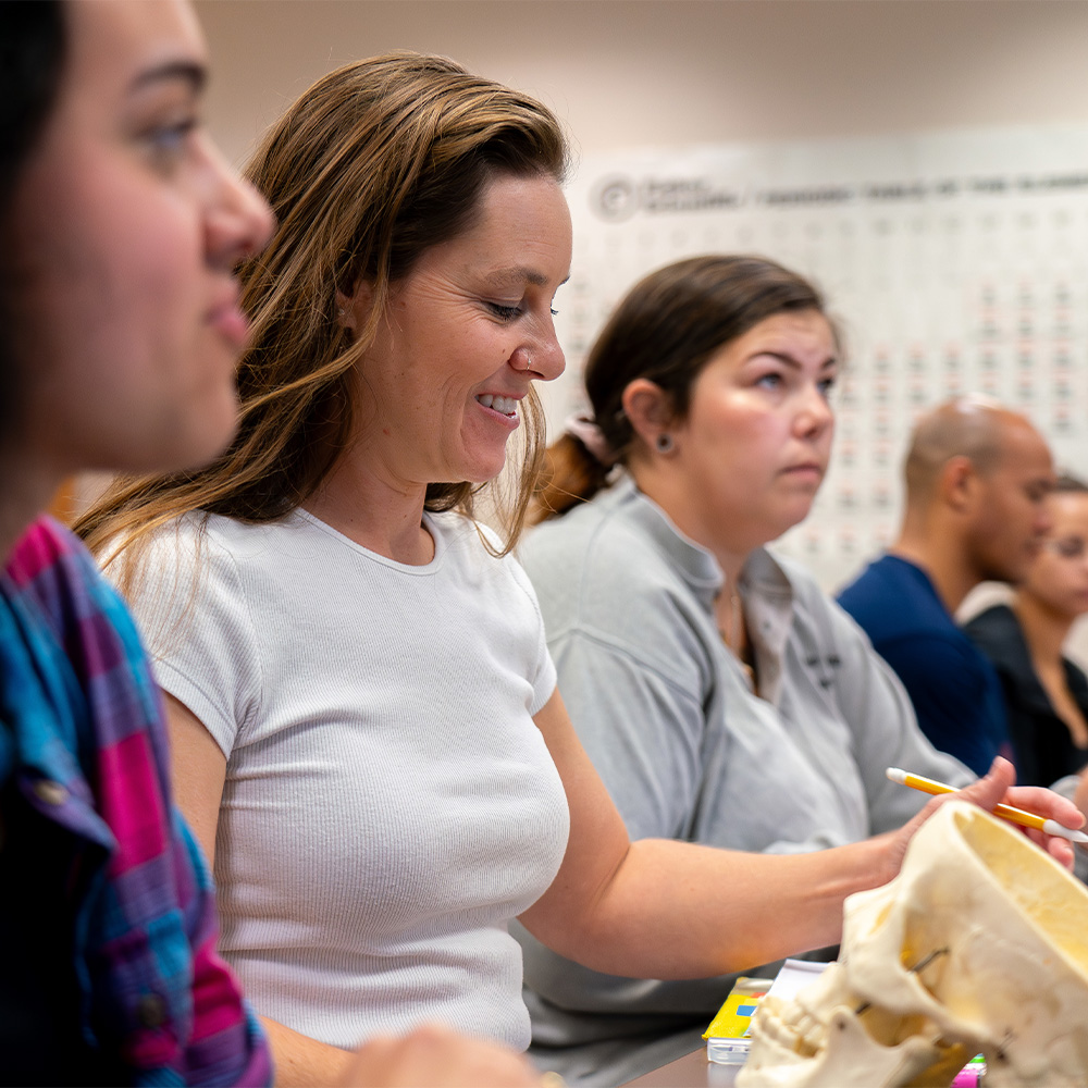 Walters State students in the Anatomy Lab