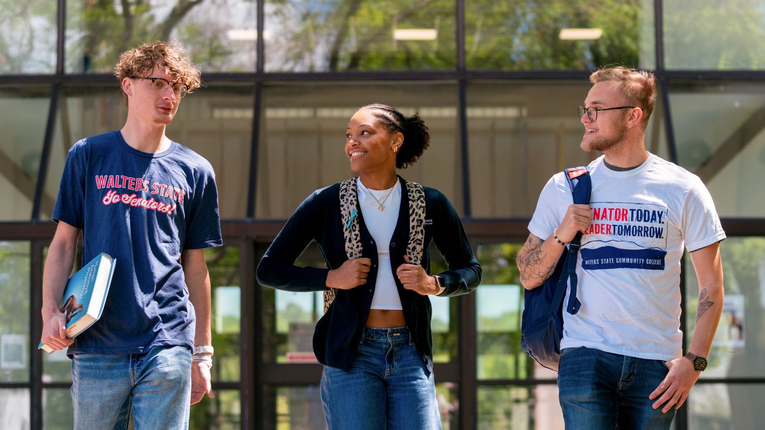 Students walking on the Morristown Campus